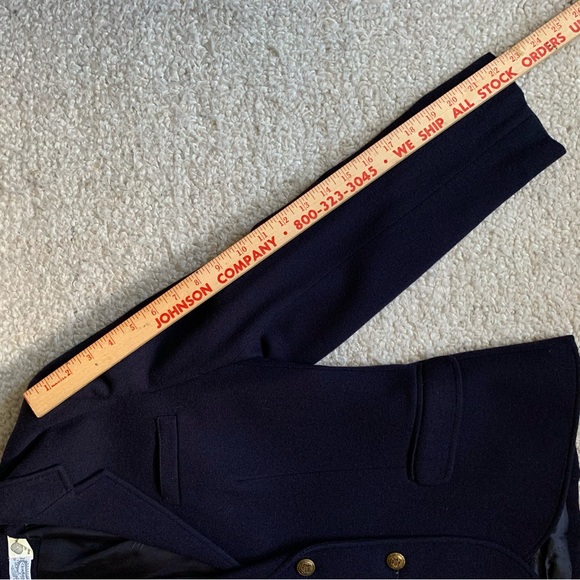 The Villager ~JACKET ~Navy Blue ~10 ~100% Wool ~Work Wear ~Retro ~Classic Style - Picture 4 of 10